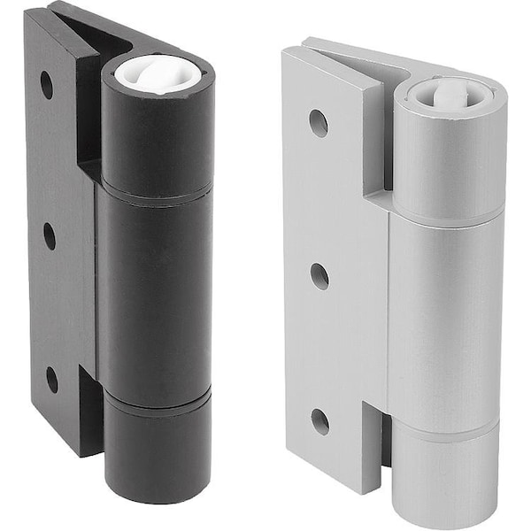 Spring Hinge Spring Closed A=82, 5, B=100, Aluminum Black Anodized